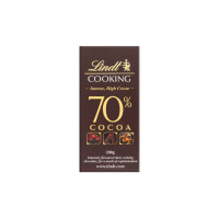 CHOCOLATE LINDT COOKING 70% INTENSE, HIGH COCOA 200G