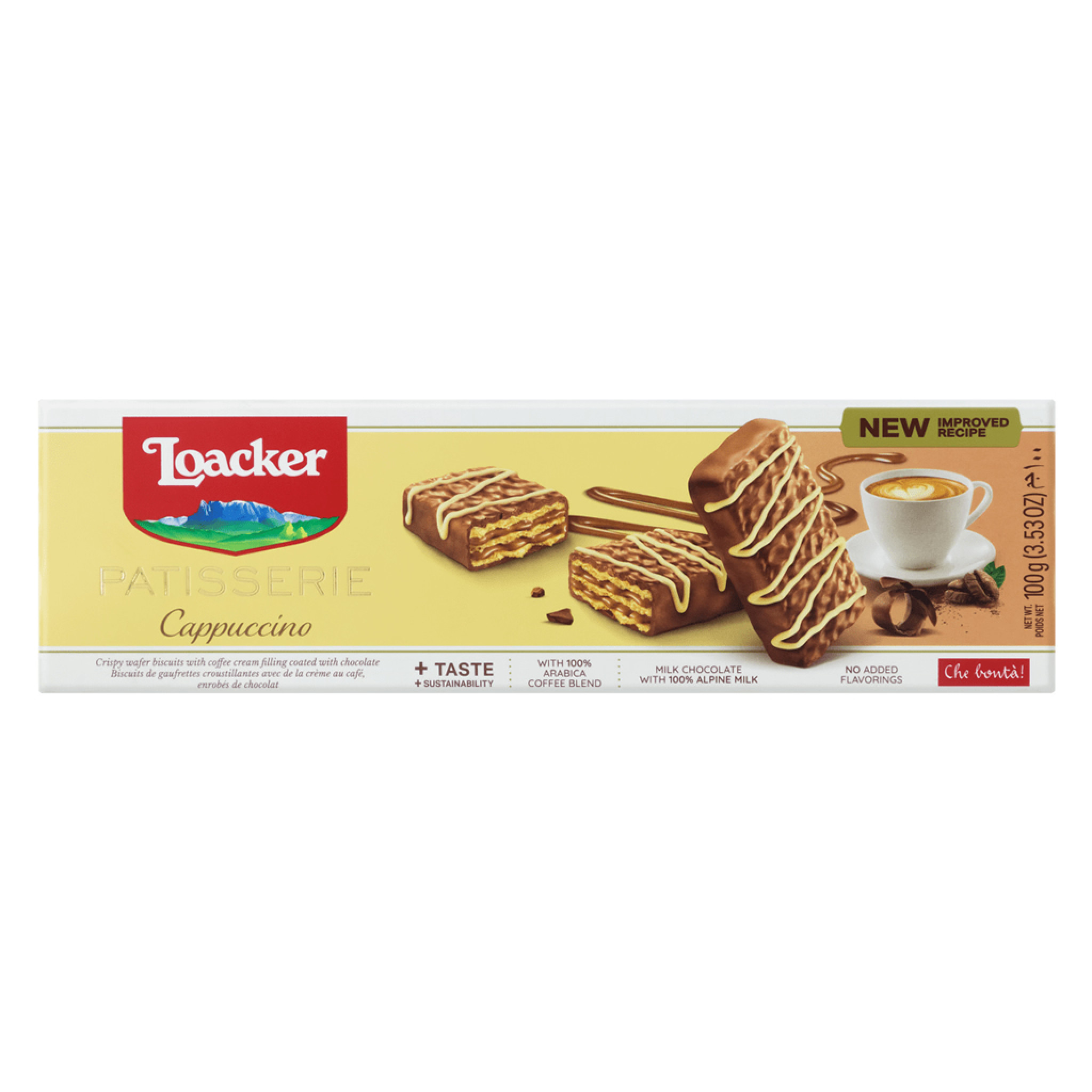 BISCOITO LOACKER PATISSERIE CAPPUCCINO 100G