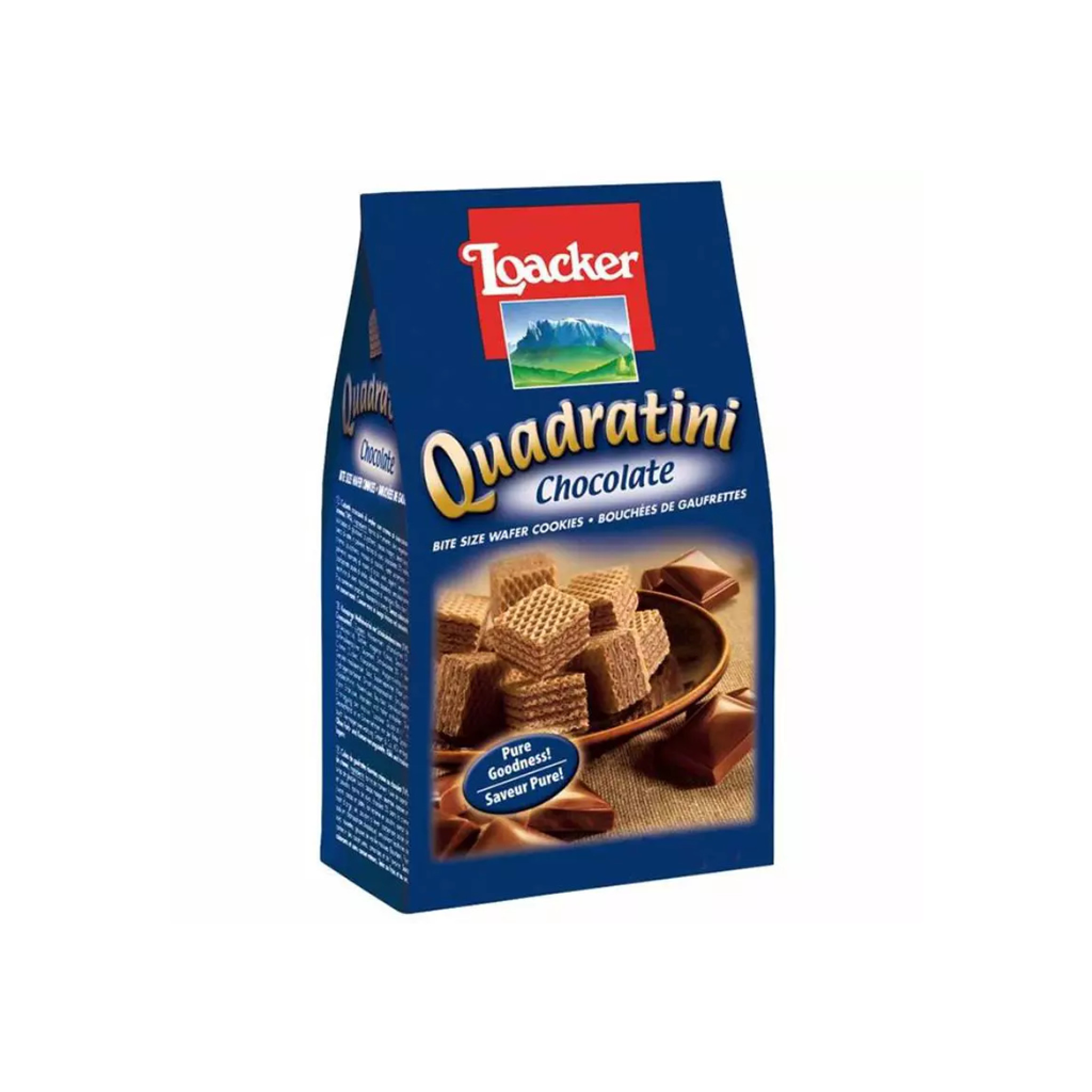 BISCOITO LOACKER QUADRATINI CHOCOLATE 125G