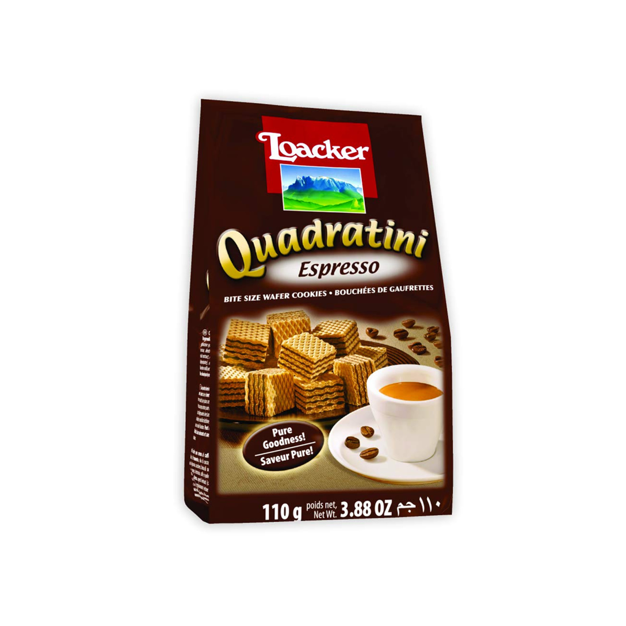 WAFER LOACKER QUADRATINI ESPRESSO 125G