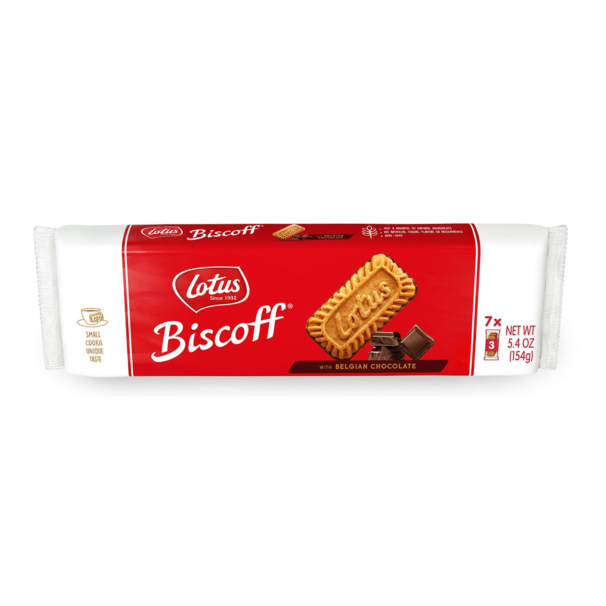 BISCOITO LOTUS BISCOFF COBERTO COM CHOCOLATE BELGA 154G