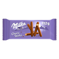 CHOCOLATE MILKA BISCOITO LILA STICKS 112G